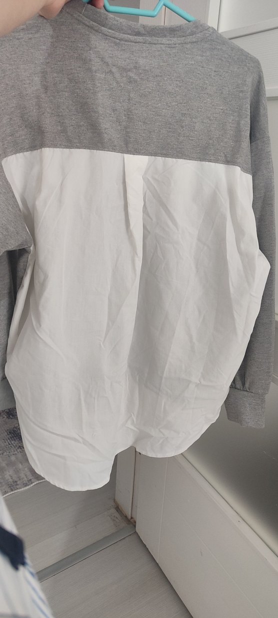 Gri Kadın Oversize Sweatshirt - Görsel 5