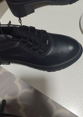 Siyah Tokalı Kadın Kauçuk Topuklu Bot - Görsel 5