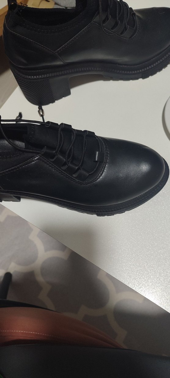 Siyah Tokalı Kadın Kauçuk Topuklu Bot - Görsel 5