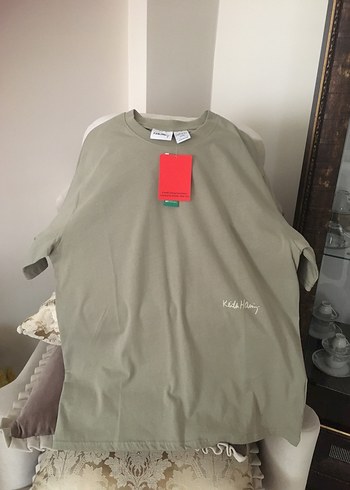 Defacto Keith Haring Boxy Fit,Sırt Baskılı,Kısa Kollu Tshirt