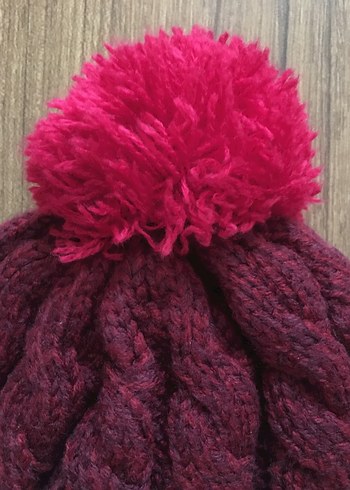 North Face-Bordo Kulaklıklı Bere - Görsel 5