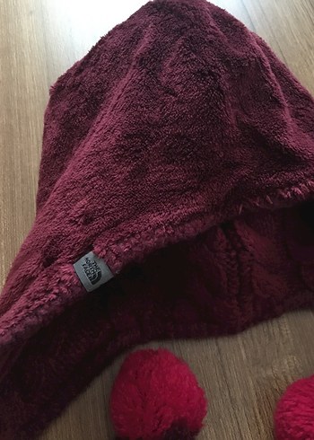 North Face-Bordo Kulaklıklı Bere - Görsel 8