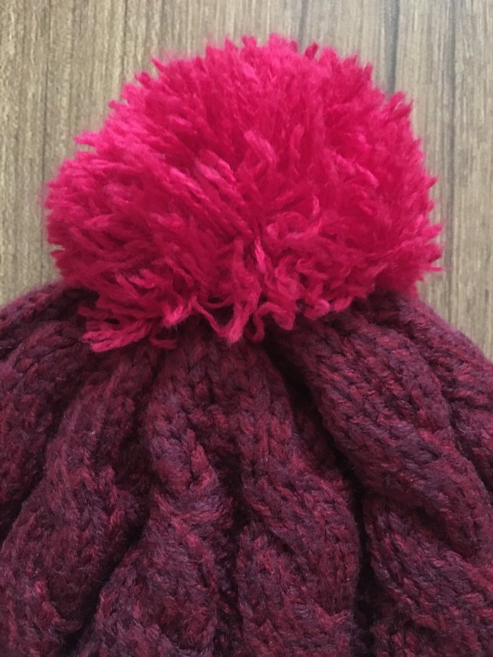 North Face-Bordo Kulaklıklı Bere - Görsel 5