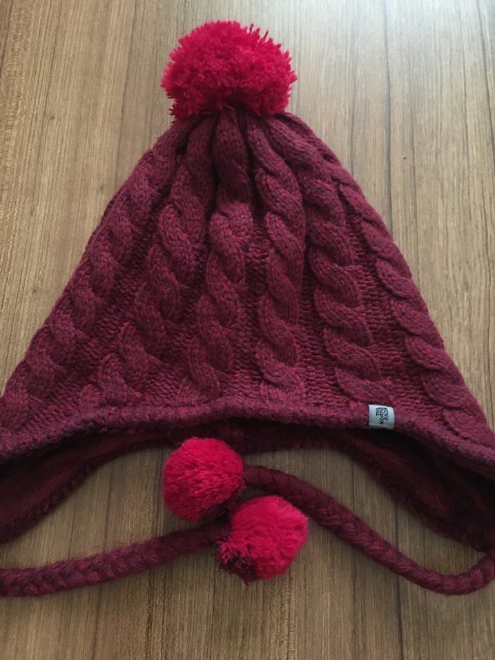 North Face-Bordo Kulaklıklı Bere - Görsel 3