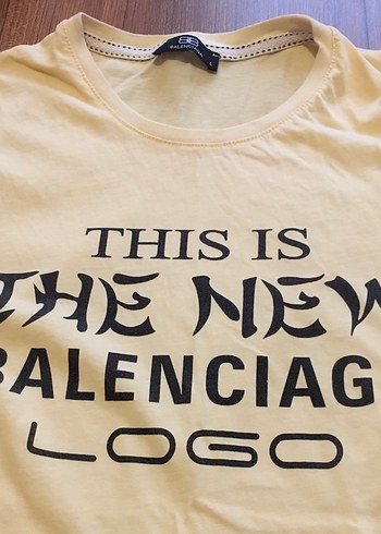 Balenciaga-Yazı Baskılı Erkek Tişört - Görsel 4