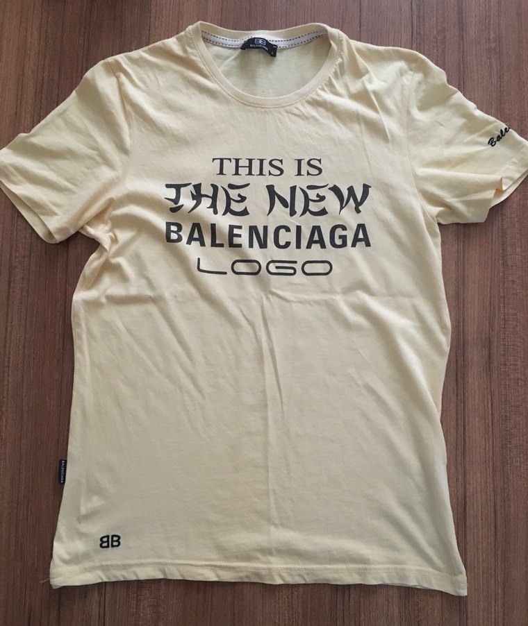 Balenciaga-Yazı Baskılı Erkek Tişört - Görsel 3