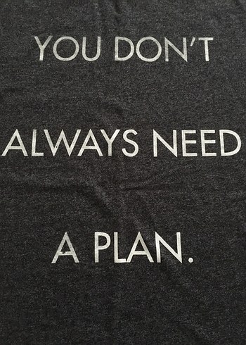 Pull&Bear-Yazılı,füme rengi tişört (Erkek) - Görsel 4