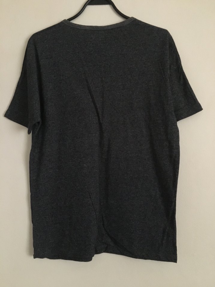 Pull&Bear-Yazılı,füme rengi tişört (Erkek) - Görsel 2