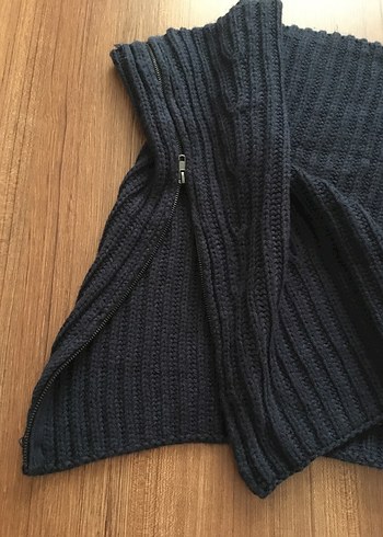 Tchibo-Fermuarlı,lacivert,örgü boyunluk - Görsel 4