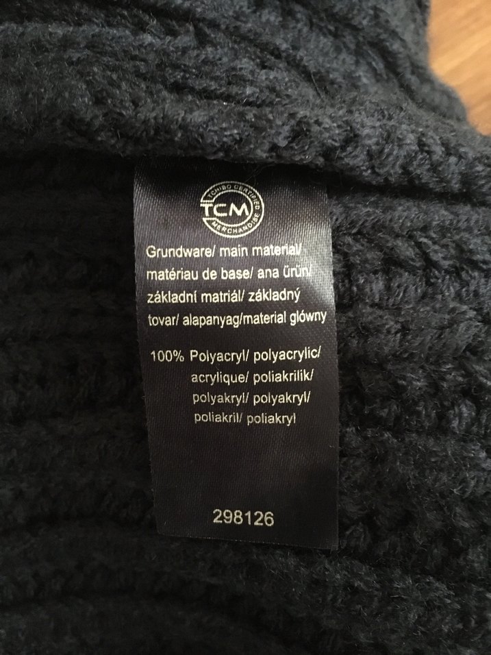 Tchibo-Fermuarlı,lacivert,örgü boyunluk - Görsel 5