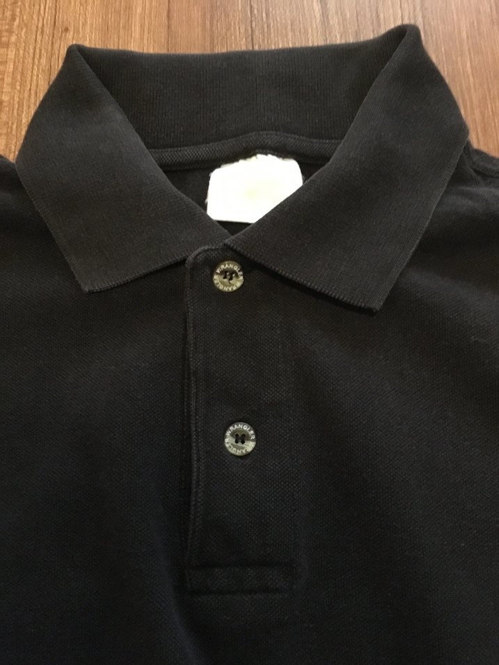 Wrangler-Erkek Siyah Kısa Kollu Polo Tişört - Görsel 4