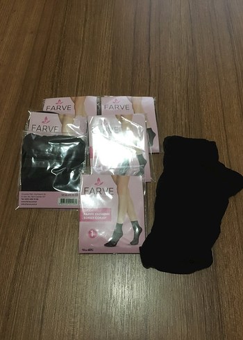 Farve-Siyah Elastik Soket Çorap Mini Boy (6 adet) - Görsel 2