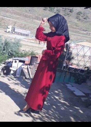 Tesettür abiye elbise 