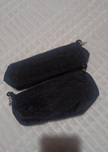 Fermuarlı Siyah Kadın Makyaj Çantası - Görsel 3