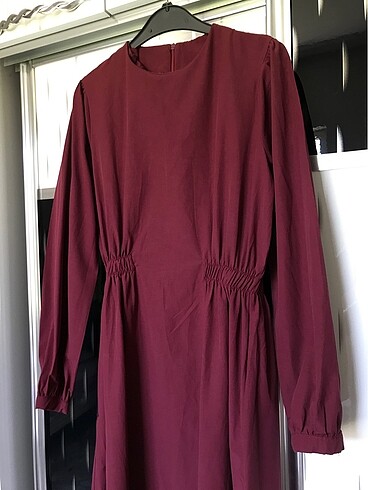 Trendyol & Milla Tesettür milla bordo elbise
