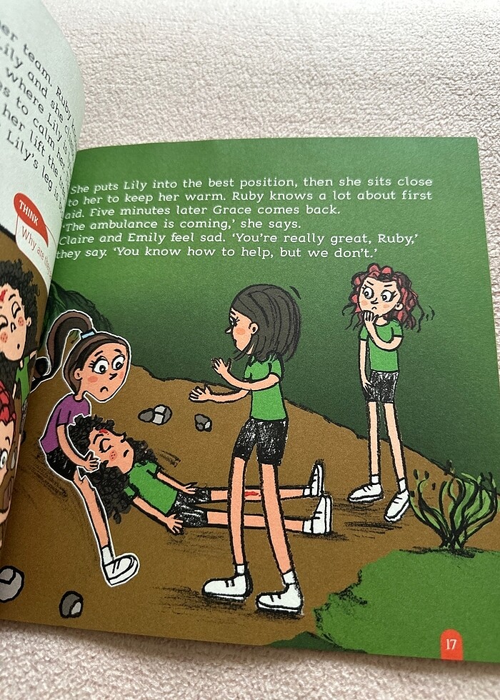 Ruby runs the race 4. Sınıf hikaye kitabı İngilizce - Görsel 2