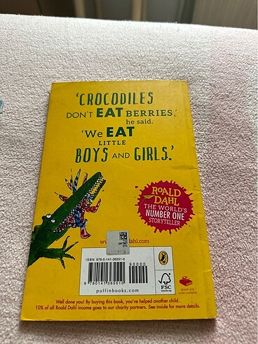  Beden Roald dahl the enormous crocodile İngilizce hikaye kitabı