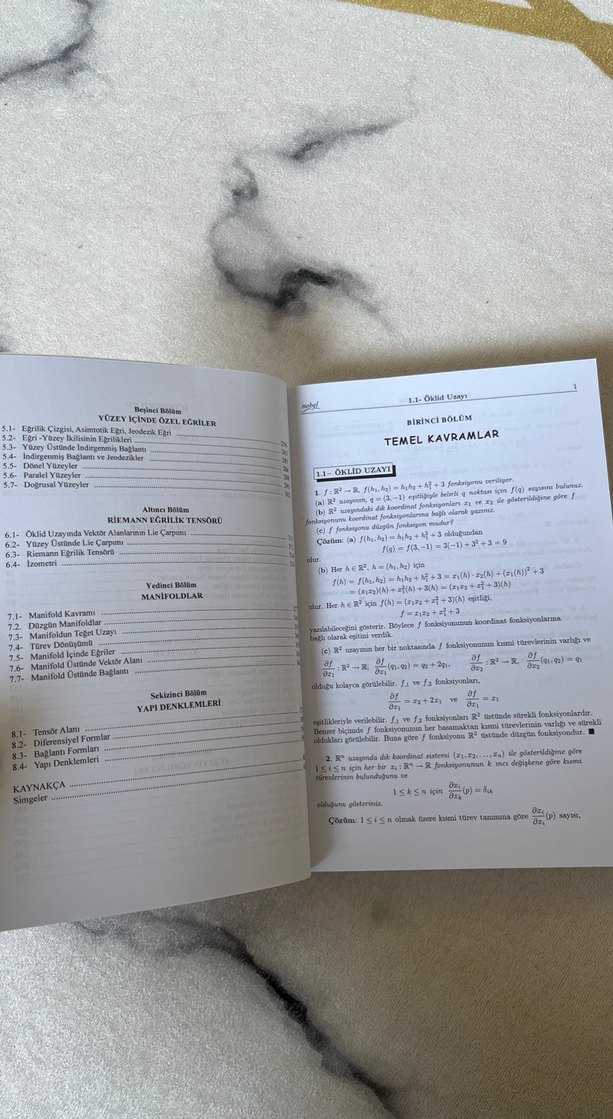 Çözümlü Diferensiyel Geometri Alıştırmaları Kitabı - Görsel 3