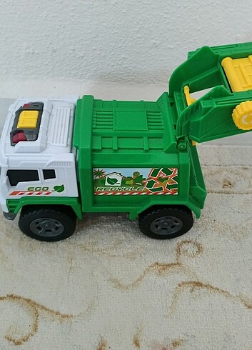 Dickie Toys çöp kamyonu oyuncak araba çok iyi sesli pilli