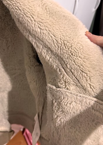 Stradivarius biker ceket bej - Görsel 4