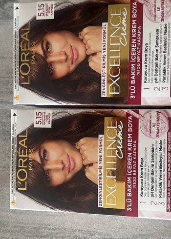 L'Oréal Excellence Creme Saç Boyası 5.15 Tonu-
2 adet - Görsel 2