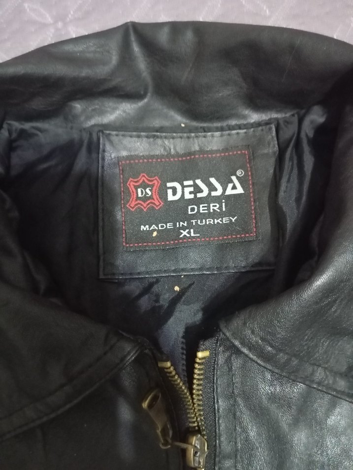 Siyah Deri Biker Ceket Kadın - Görsel 2