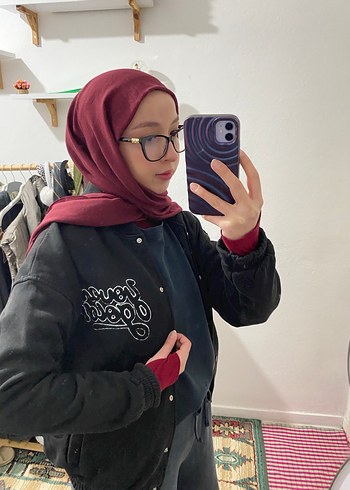 Siyah Kadın Bomber Ceket - Görsel 2