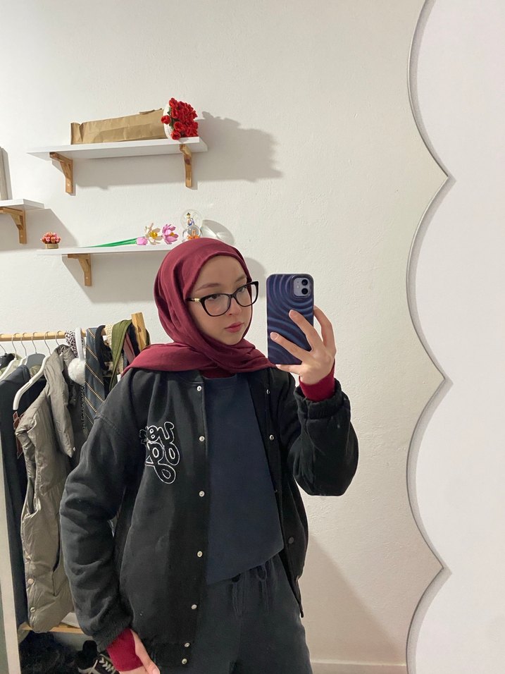 Siyah Kadın Bomber Ceket - Görsel 3