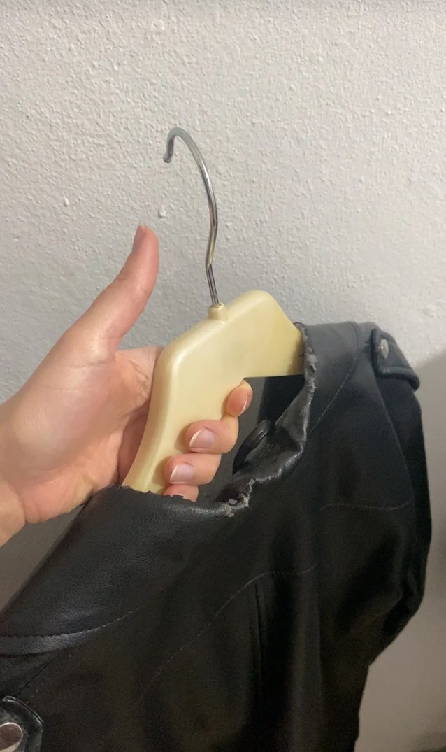 Kadın Siyah Deri Ceket - Görsel 3