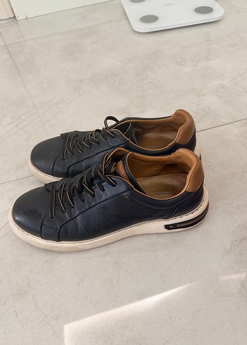 Lufian Sik Lacivert Deri Sneaker