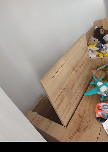 Gri Ahşap Beşik ve Çekmeceli Sepet - Görsel 3