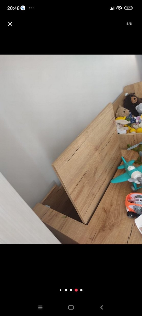 Gri Ahşap Beşik ve Çekmeceli Sepet - Görsel 3