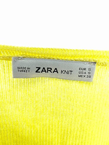 s Beden sarı Renk Zara Mini Üst %70 İndirimli.