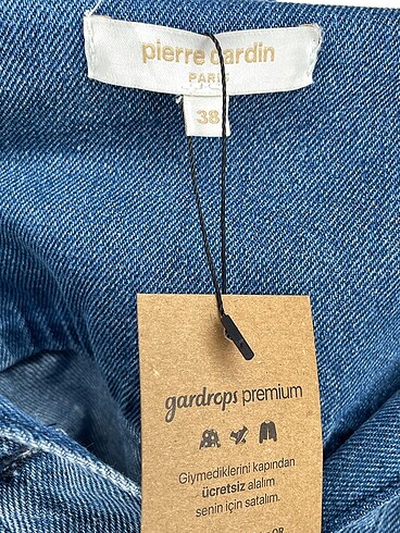 38 Beden mavi Renk Pierre Cardin Kot Ceket %70 İndirimli.