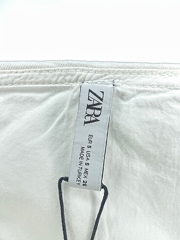 s Beden beyaz Renk Zara Mini Elbise %70 İndirimli.