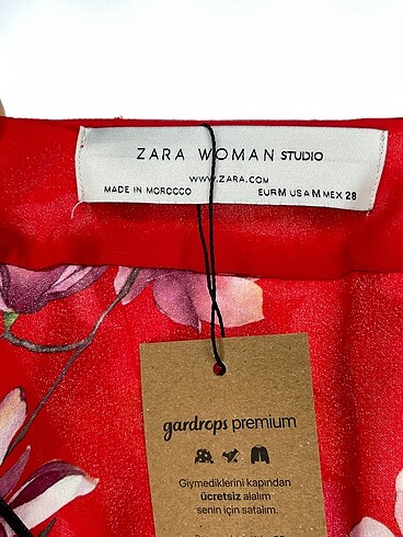 m Beden kırmızı Renk Zara Kimono %70 İndirimli.