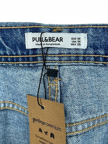 m Beden mavi Renk Pull and Bear Kısa Tulum %70 İndirimli.