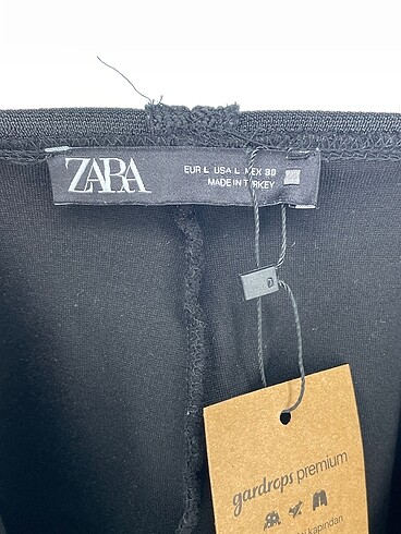 l Beden siyah Renk Zara Tayt / Spor taytı %70 İndirimli.