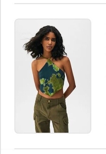 Pull & Bear Halter Yaka Üçgen Top