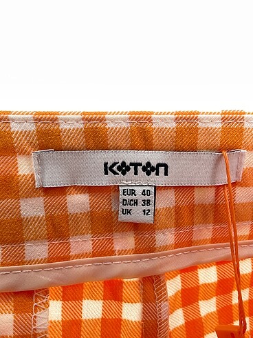40 Beden turuncu Renk Koton Mini Şort %70 İndirimli.