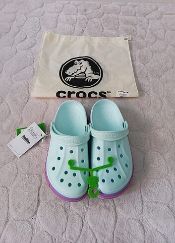 36 Beden turkuaz Renk Crocs Terlik sandalet 
