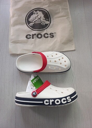 43 Beden beyaz Renk Crocs Terlik sandalet 