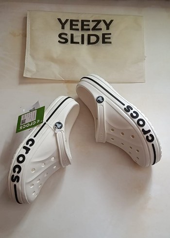 Crocs Beyaz Erkek Terlik Velcro Detaylı