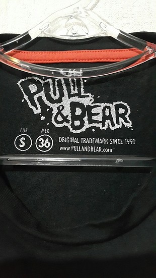 s Beden siyah Renk New Romantic Pull and Bear T-shirt