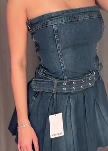 Bershka Kot Mini Elbise