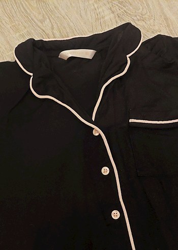 LC Waikiki Siyah Kısa Kollu Kadın Pijama Takımı