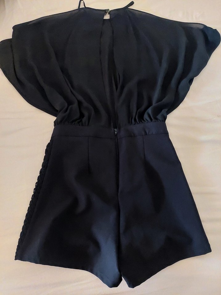 Geyik broş kemerli jumpsuit tulum - Görsel 4