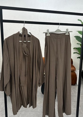 Bohem Tarzı Kahverengi Pantolon Takımı