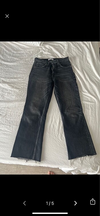 Zara Zara cropped flare yüksek bel jean