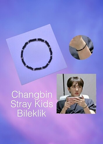 Changbin stray kids boncuk bileklik